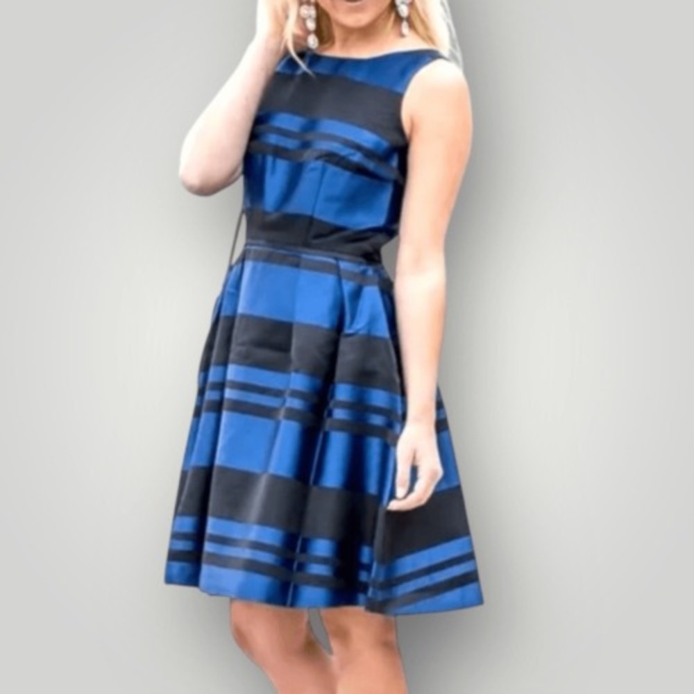 NWT SOUTHERN TIDE Yacht Blue‎ Fit & Flare Cocktail Dress, Size 4. $198